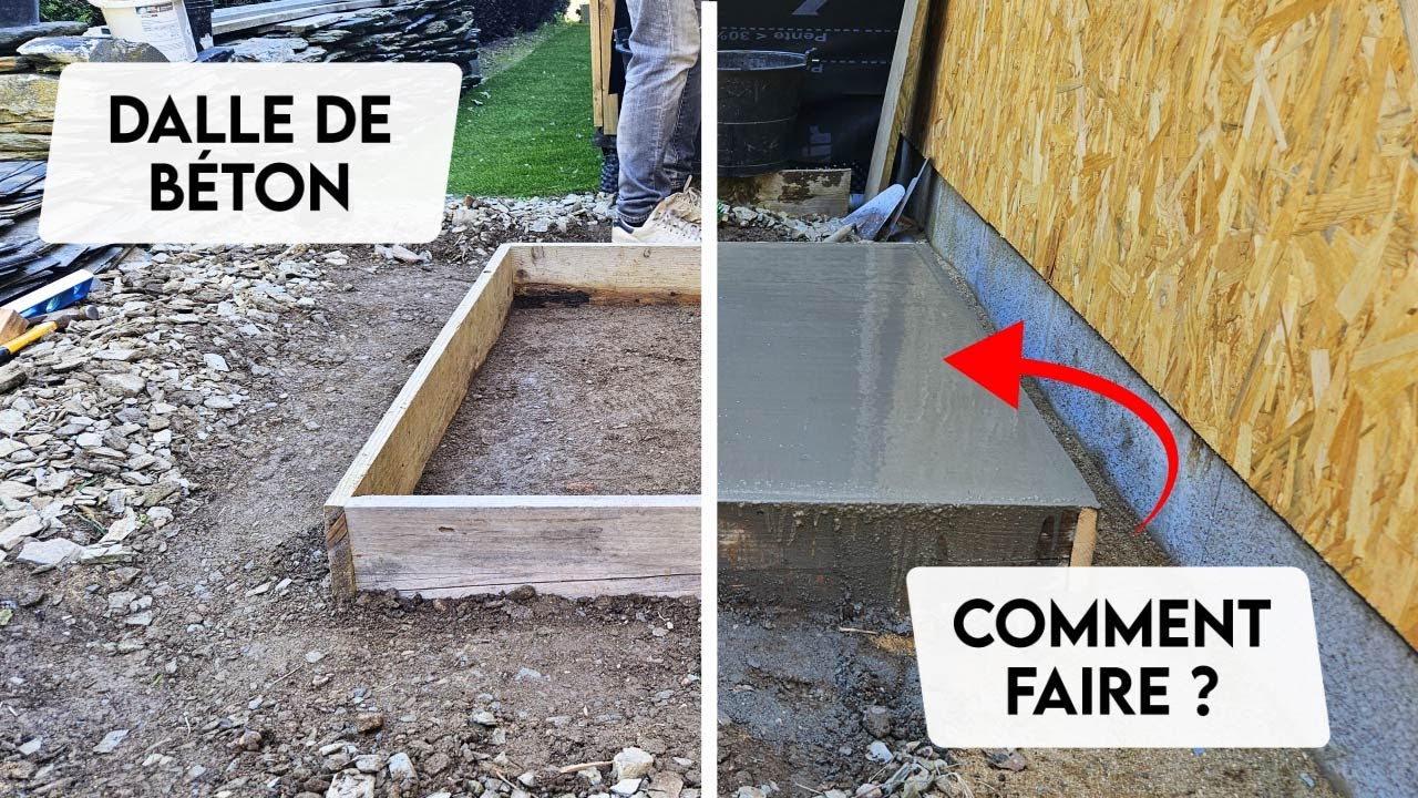 Comment je coule ma dalle pour pompe à chaleur.