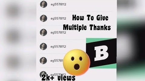 How To Give Multiple Thanks ❤️ In Brainly Using  app😊