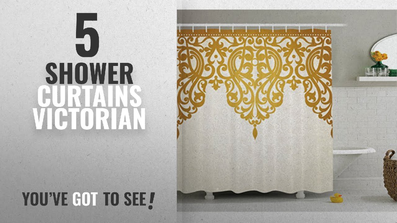 Top 10 Shower Curtains Victorian [2018]: Antique Decor Shower Curtain by Ambesonne, Victorian Style
