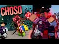 Using choso in different roblox anime games
