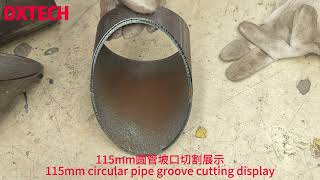 DX250165F 6kw TMTP Inspection video of a three-disc side-mounted beveling pipe cutting machine