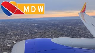 Southwest Airlines Boeing 737 MAX 8 Landing at ChicagoMidway Airport