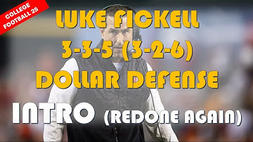 College Football 25 | Luke Fickell 3-3-5 (3-2-6) Dollar Defense Intro (Redone Again)
