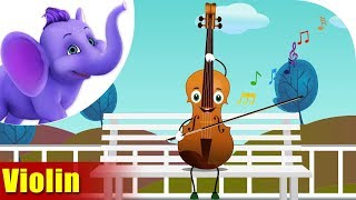 Violin | Musical Instrument Songs | 4K | Appu Series