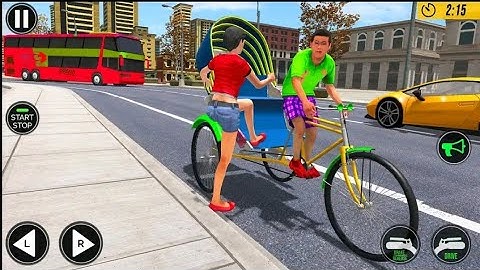 Bicycle Tuk Tuk Auto Driving Games - Android Gameplay | Game For kids