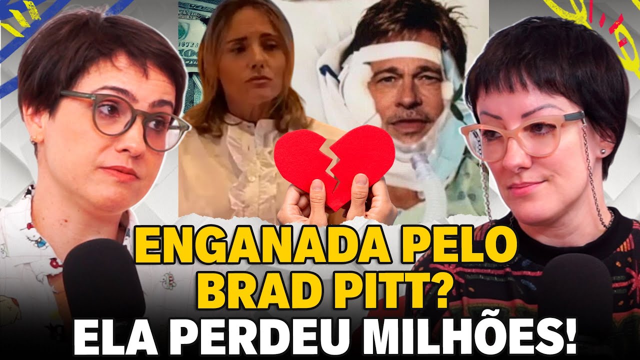 MULHER CAI EM GOLPE AO ACHAR QUE NAMORAVA BRAD PITT 