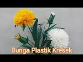 Bunga Plastik Kresek Hiasan Ruang Tamu |DIY how to make very pretty flowers from a plastic bag