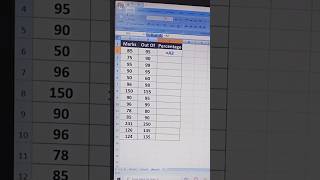 how to calculate the percentage in excel (formula) #excel #exceltips #shorts #viral