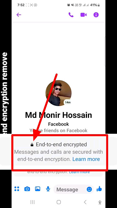 End to end encrypted in messenger #endtoendencrypted