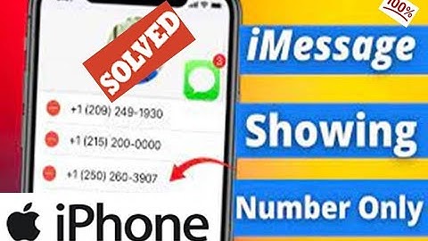 iMessage Not Showing Contact Names on iPhone || No Names Only Numbers in iOS 14.7.1 || iOS 15