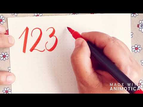 Video: Cómo Escribir Bonitos Números