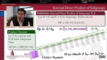 301.7G Extra: Counting an Internal Direct Product