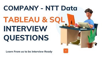 Tableau Interview Questions |  NTT Data