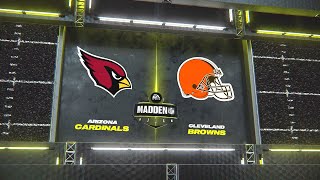 Madden NFL 24 - Arizona Cardinals Vs Cleveland Browns Simulation Week 9 All-Madden PS5 Gameplay