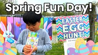 Easter Egg Hunt at Clark Eli Oak Farm | Family Vlog