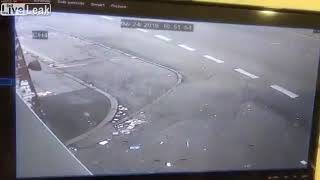 Car crash . 24-2-2019. Driver ejected from the car. After a Collison with a wall.