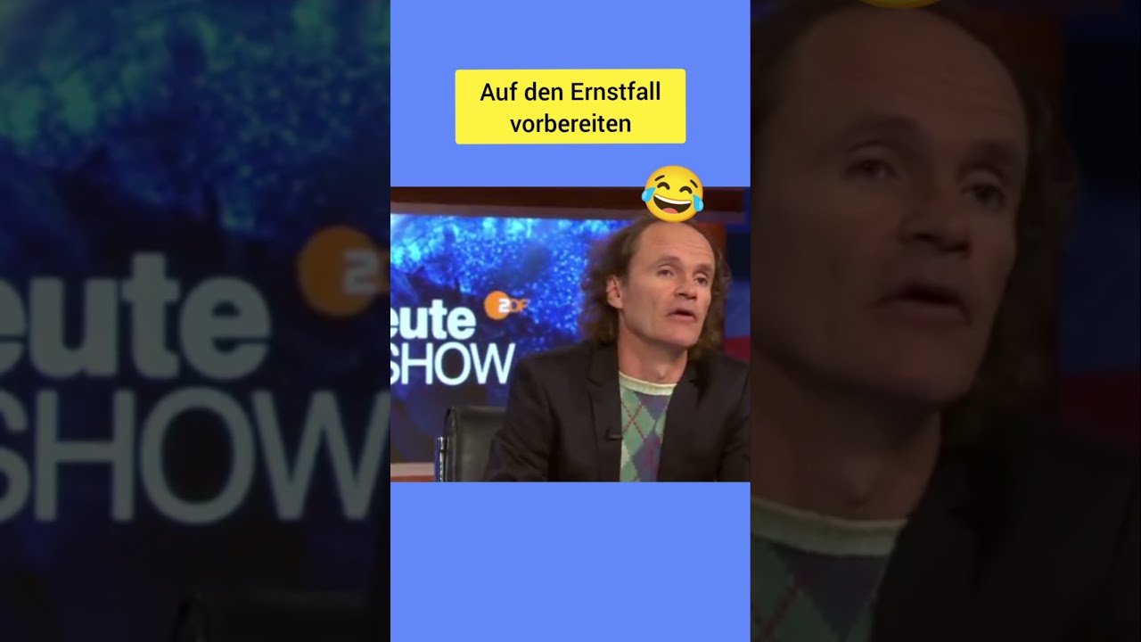 Auf den Ernstfall vorbereiten 😂 (Olaf Schubert)