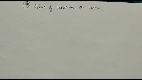 Effect of Noise on feedback system through Block diagram reduction