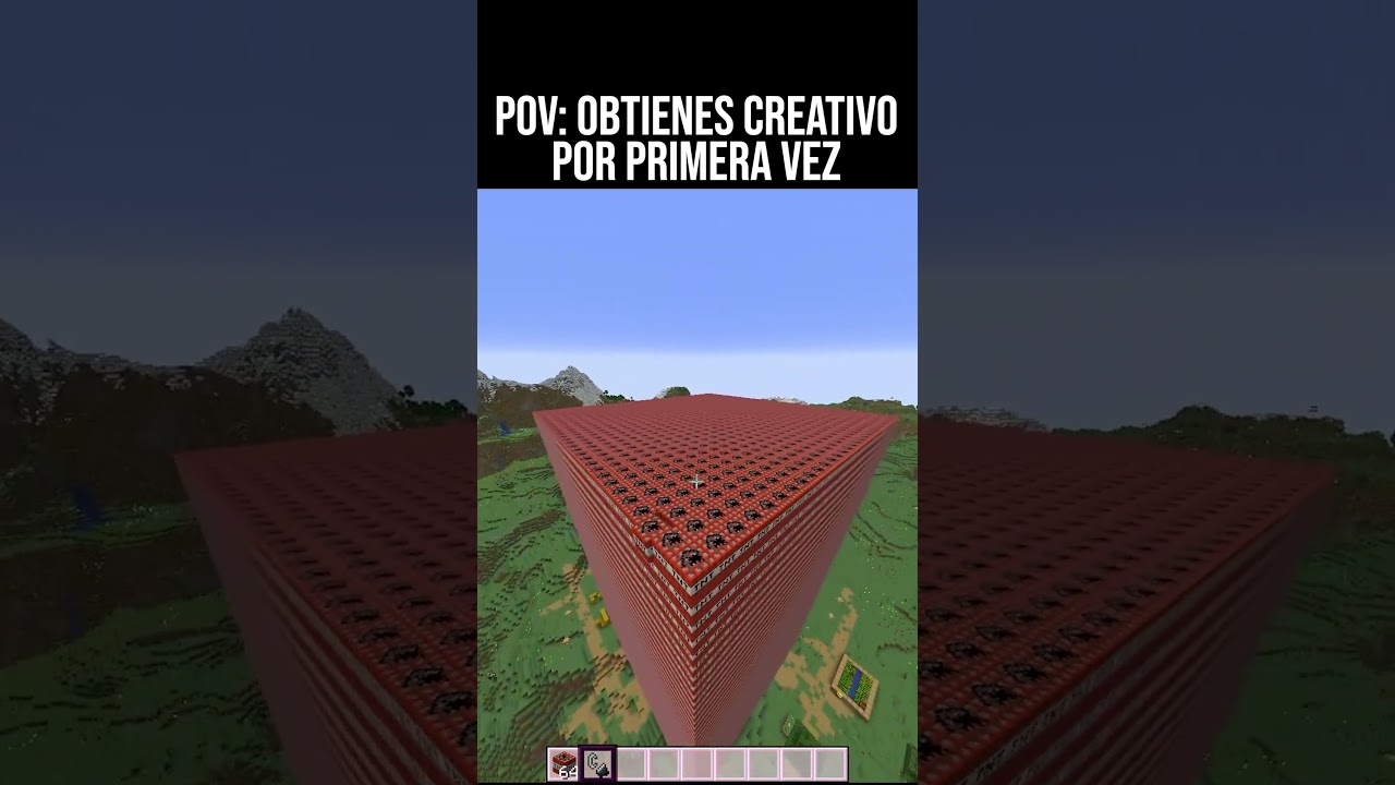 POV: Obtienes creativo por primera vez #minecraft #humor #memes