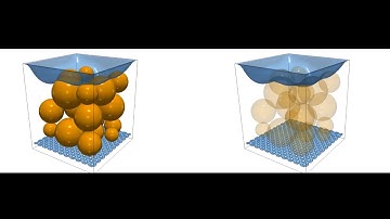 Drainage simulation of a 20 sphere packing with lattice Boltzmann method