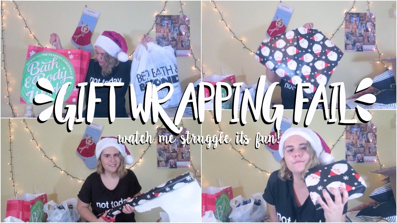 GIFT WRAPPING FAIL! Holiday 2016 YouTube