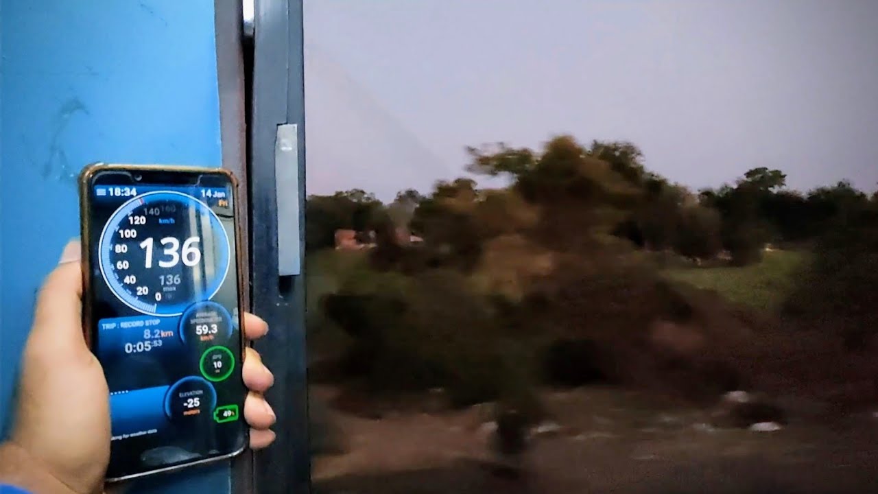 0 to 130KMPH Acceleration By WAP-7 | LHB Flat Wheel Sounds | Indian Railways .