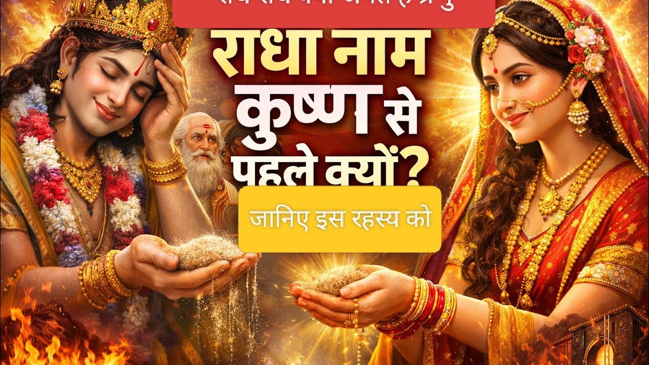 राधा नाम कृष्ण से पहले क्यों लिया जाता है? || सच्चे प्रेम का रहस्य🌸💙😌🍀