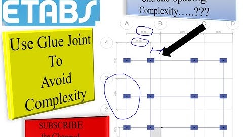 2. How to Use Glue Joints To Grid Option in ETABS V2020