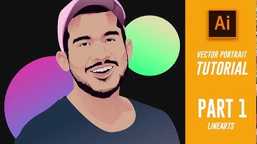 Lineart Tutorial | Part 1 | VECTOR PORTRAIT TUTORIAL | Adobe Illustrator