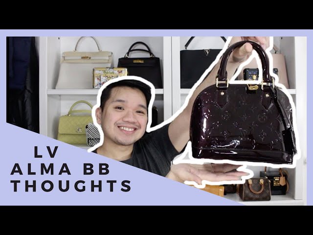 LOUIS VUITTON Alma BB Vernis 1 Year Review Amarante 