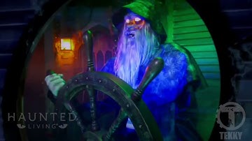Lowes Halloween NEW 2024 Life-size Animated Ghost Captain Animatronic Prop YouTube Demo Video Tekky