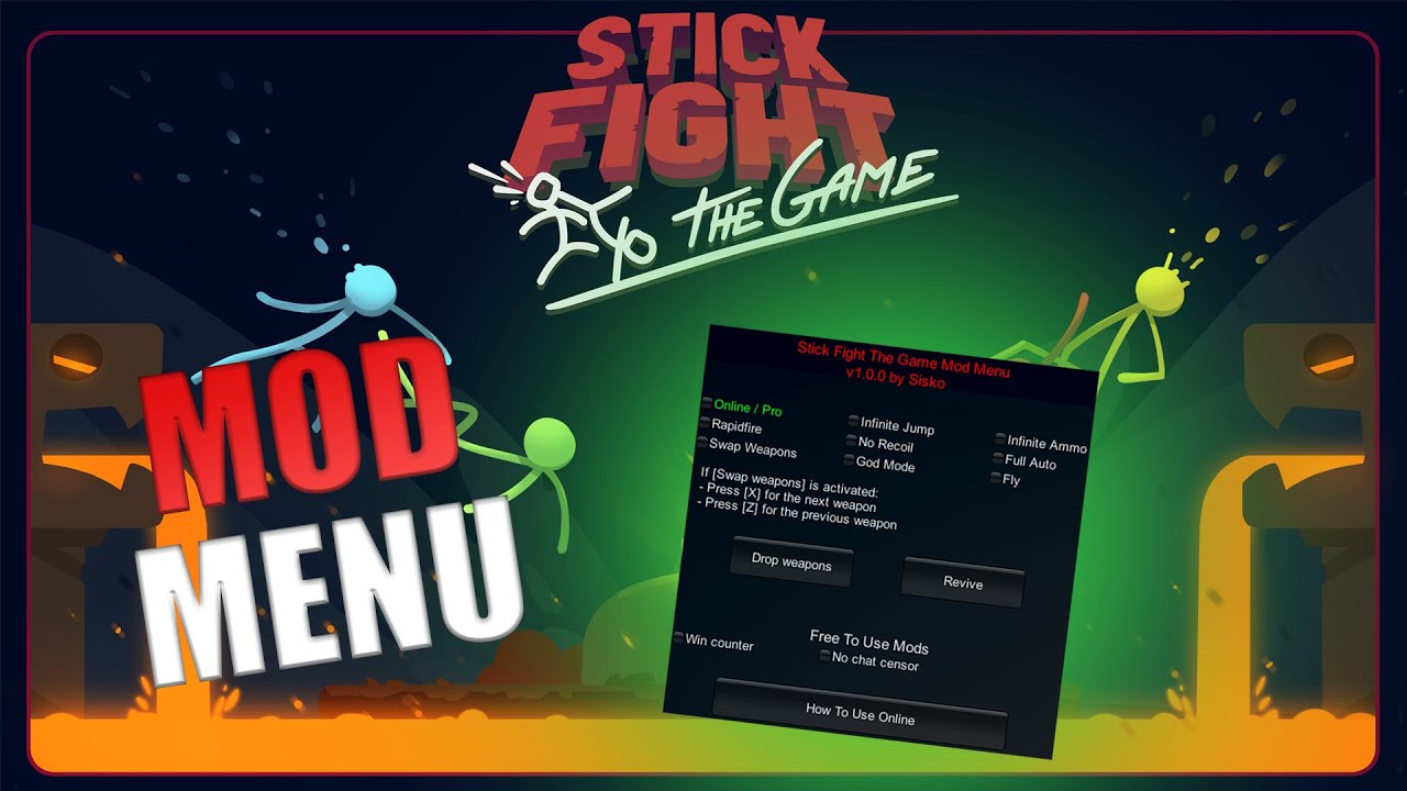 Stick Fight: The Game Mod Menu by Sisko 