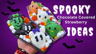 Spooky Ideas for Chocolate Covered Strawberries