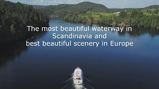 Telemark Canal. The most beautiful waterway in Scandinavia and best beautiful scenery in Europe