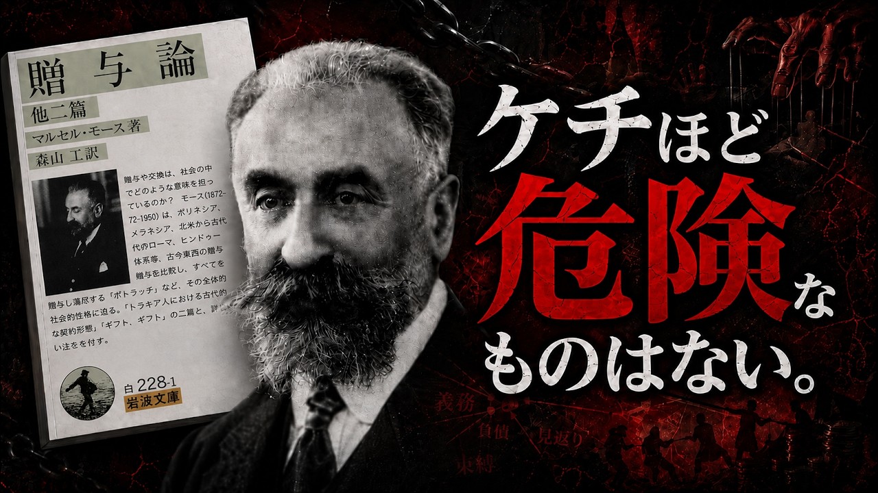 【名著】贈与論|「損得ばかり考える人」は、なぜ本当の幸せを見失うのか。