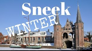 Sneek, Friesland, The Netherlands (a beautiful winterday) GoPro .. Cycling Tour