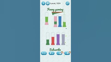 water sort puzzle game level 1024 #numpuz #game #shorts #androidgames #watersortpuzzle #jigsawpuzzle