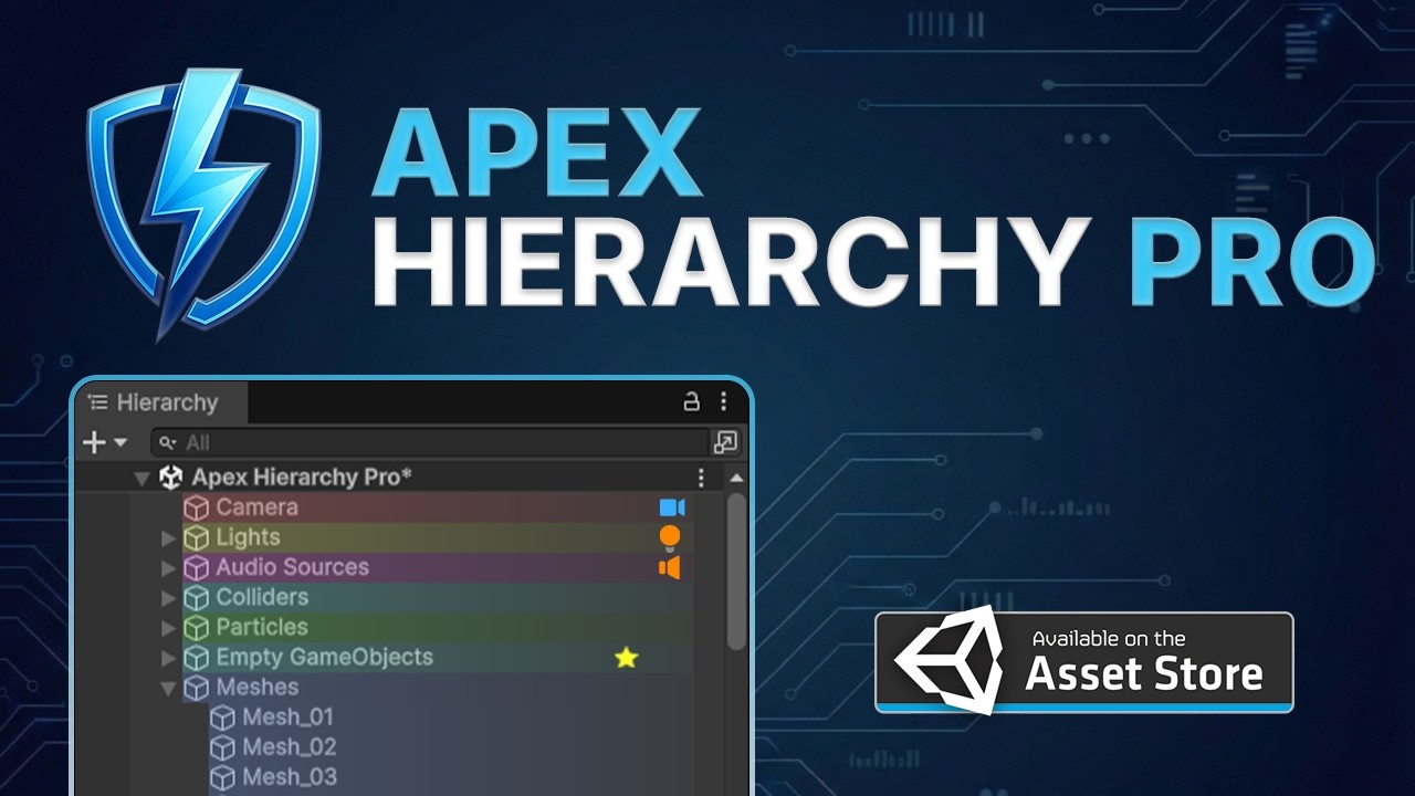 Apex Hierarchy Pro — Organize Unity Scenes in Seconds - YouTube