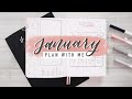 PLAN WITH ME | January 2021 Bullet Journal Minimal Setup - Confetti Theme