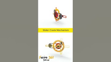 Slider Cranck Mechanism #solidworks #cad #mechanical #engineering #mechanism #fusion360