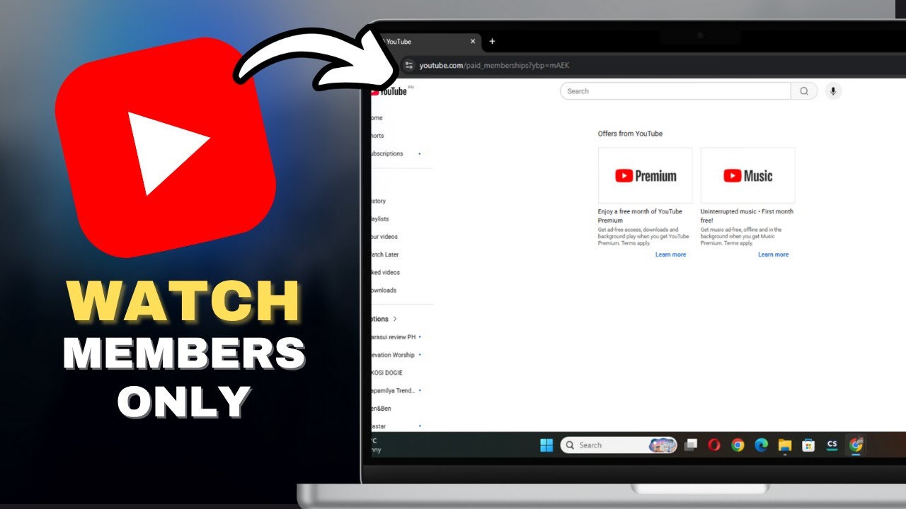 How To Watch Members Only Videos On YouTube in SECONDS! - YouTube