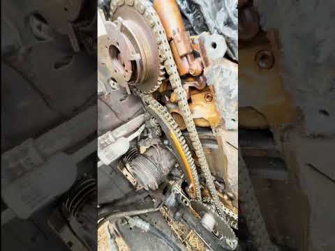5.4L 3v Triton Timing Chain Destruction! #automobile #ford #diy