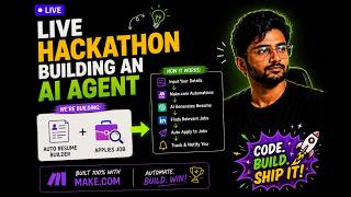 Building My First AI Agent Live at hackathon | Learn in Public