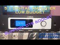5.1 digital amplifier low budget support DTS & DOLBY input source ARC ,optical, cox