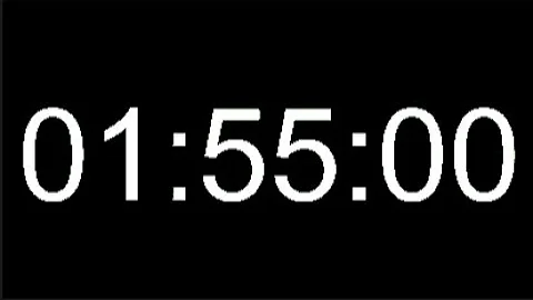 1 Hour 55 Minute Timer - 115 Minute Countdown - 6900 Seconds Alarm