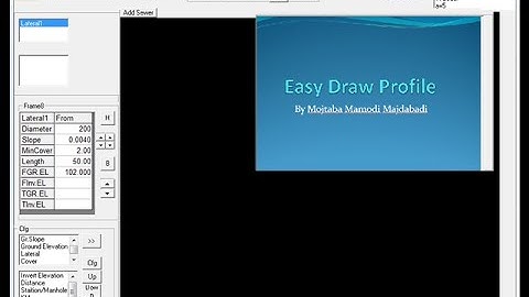 Easy Draw Profile water and sewer pipe