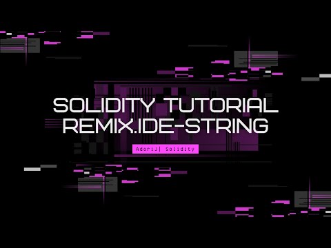 Solidity Tutorial (Lesson 1-2)