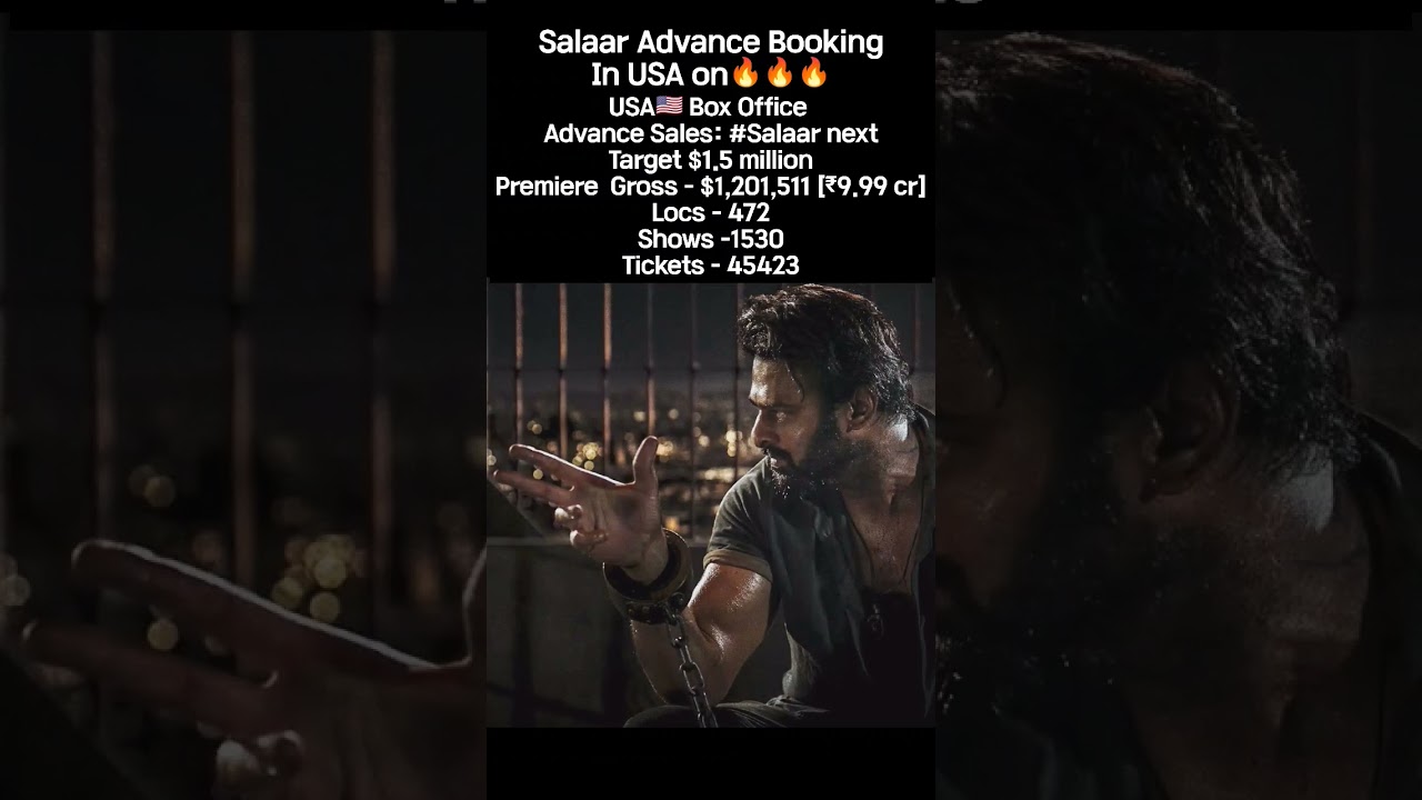 Salaar USA Advance Booking on 🔥🔥🔥