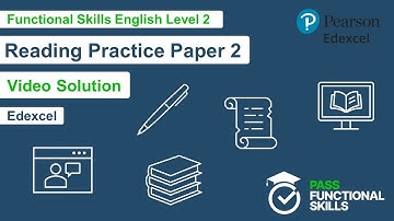 Pass Functional Skills - Edexcel Reading Practice Paper 2 (Level 2) Video Solution
