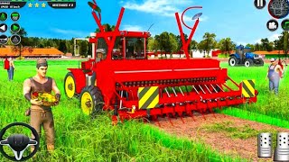 Tractor Farming Driver: Village Simulator 2023 - Forage Plow Farm Harvester - Android Gameplay screenshot 1